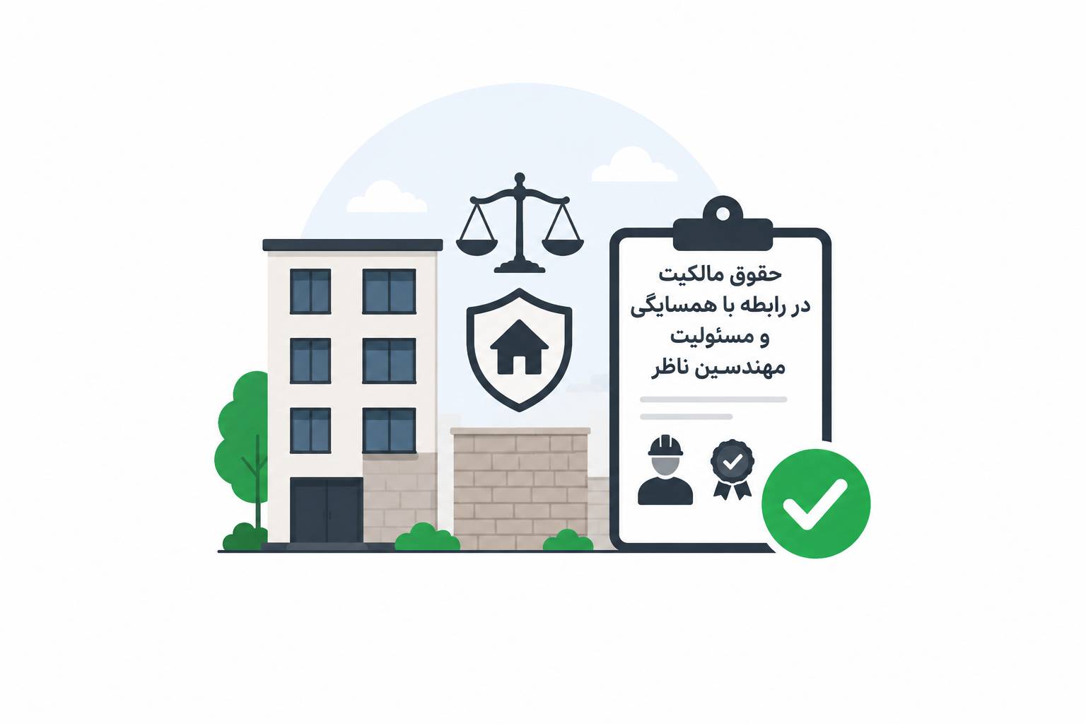 حقوق مالکیت در رابطه با همسایگی و مسئولیت مهندسین ناظر